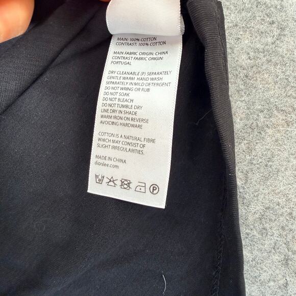 Dion Lee Unisex Black Asymmetrical Holster Designer Tee T-Shirt Shirt Size L - Picture 8 of 12